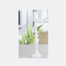 Load image into Gallery viewer, Gold Candle Holders Metal Candlestick Flower Vase