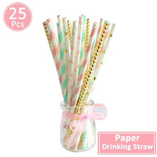 Load image into Gallery viewer, Paper Drinking Straws Table Decoration For Kids