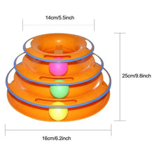 Load image into Gallery viewer, Triple Pay Disc Cat Toys Ball Training