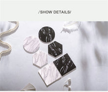 Load image into Gallery viewer, Chic Silicon Emulation Marble Coffee Coaster Cup