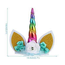 Load image into Gallery viewer, Rainbow Unicorn Decoration Cupcake Topper for Kid