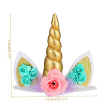 Load image into Gallery viewer, Rainbow Unicorn Decoration Cupcake Topper for Kid