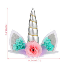 Load image into Gallery viewer, Rainbow Unicorn Decoration Cupcake Topper for Kid