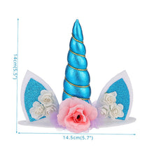 Load image into Gallery viewer, Rainbow Unicorn Decoration Cupcake Topper for Kid