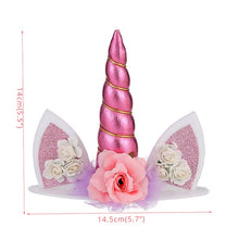 Load image into Gallery viewer, Rainbow Unicorn Decoration Cupcake Topper for Kid