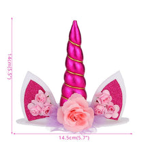 Load image into Gallery viewer, Rainbow Unicorn Decoration Cupcake Topper for Kid